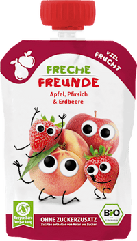 Quetschie Apfel, Pfirsich & Erdbeere ab 6 Monaten, 100 g