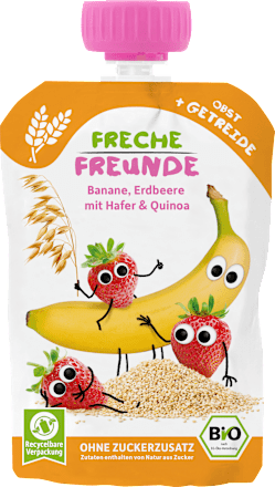 Quetschie Banane, Erdbeere mit Hafer & Quinoa ab 6 Monaten, 100 g
