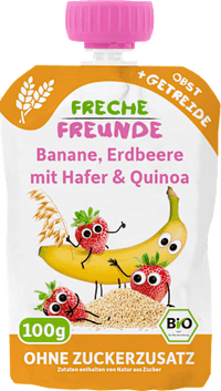 Quetschie Banane, Erdbeere mit Hafer & Quinoa ab 6 Monaten, 100 g