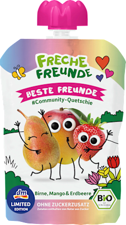 Quetschie Beste Freunde Birne, Mango & Erdbeere ab dem 6. Monat, 100 g