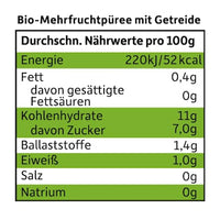 Quetschie Pfirsich, Apfel, Banane mit Hafer ab 6 Monaten, 100 g
