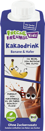Trinkfertiger Schokodrink Banane & Hafer, für Schulkinder, 250 ml