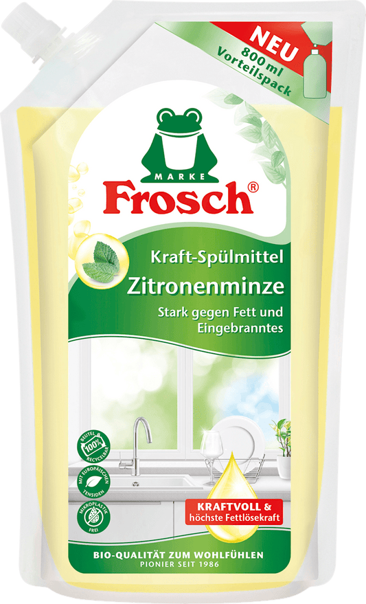 Savon liquide pour les mains Frosch, concentré nettoyant puissant, 800 ml