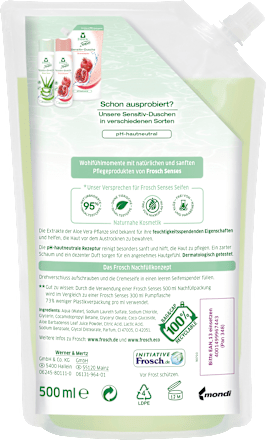 Flüssigseife Aloe Vera Nachfüllpack, 500 ml