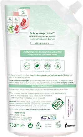 Flüssigseife sensitiv Nachfüllpack, 750 ml