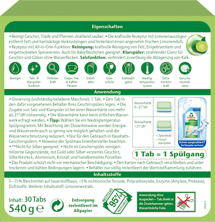 Spül-Tabs All in 1, 30 St Frosch