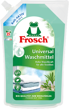Frosch Vollwaschmittel Flüssig Universal, 25 Wl