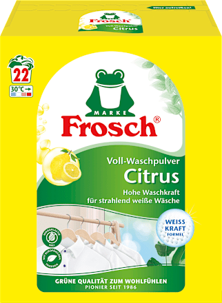 Frosch Vollwaschmittel Pulver Citrus, 22 Wl