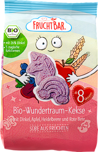 Babykekse Wundertraum-Kekse mit Dinkel, Apfel & Heidelbeere, ab 8 Monaten, 100 g