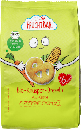 FruchtBar Babysnack Knusper-Brezeln Mais & Karotte, ab 6 Monaten, 25 g