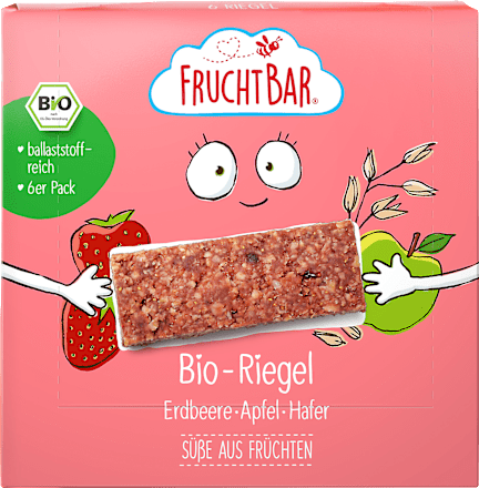 Fruchtriegel Erdbeere, Apfel, Hafer ab 3 Jahren (6x23 g), 138 g