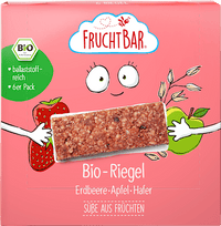 Fruchtriegel Erdbeere, Apfel, Hafer ab 3 Jahren (6x23 g), 138 g