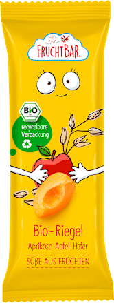 FruchtBar Fruchtriegel mit Getreide Aprikose, Apfel, Hafer, ab 3 Jahren, (4x23 g), 92 g