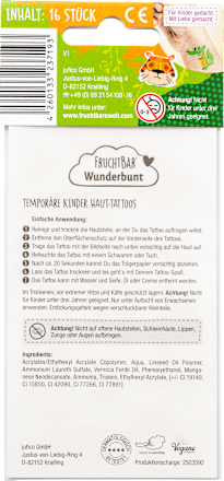 Kinder Haut-Tattoos Wunderbunt Fantastisches Dschungelreich, 1 St