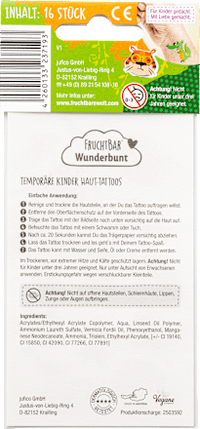 Kinder Haut-Tattoos Wunderbunt Fantastisches Dschungelreich, 1 St