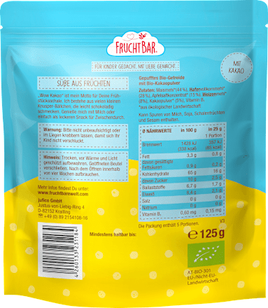 Kindermüsli Knusper-Bällchen ab dem 12. Monat, 125 g