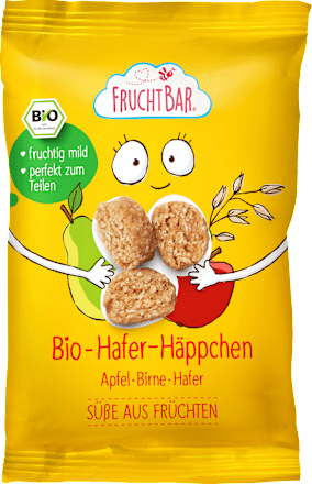 Kindersnack Hafer-Häppchen, Apfel, Birne, Hafer ab 12 Monaten, 40 g