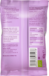 Kindersnack Hafer-Häppchen, Waldbeere, Apfel & Hafer ab 3 Jahren, 40 g