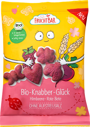 Kindersnack Knabber-Glück Himbeere & Rote Bete ab 3 Jahren, 80 g