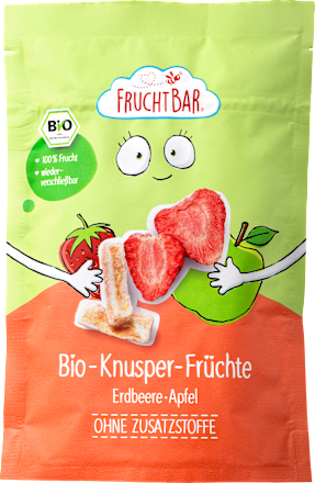 Kindersnack Knusper-Früchte Erdbeere & Apfel, ab 3 Jahren, 15 g