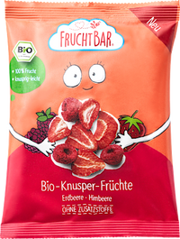 Kindersnack Knusper-Früchte Erdbeere & Himbeere, ab 3 Jahren, 12 g