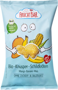 Kindersnack Knusper-Schildkröten Mango Banane Mais,  ab 12 Monaten, 30 g