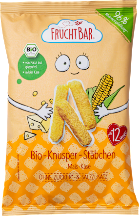 Kindersnack Knusper-Stäbchen Mais & Käse, ab 12 Monaten, 30 g