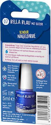 Nagelfarbe Wunderbunt blau für Kinder, 5 ml