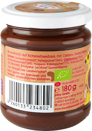 Brotaufstrich Kakao-Creme Cashew & Dattel , ab 3 Jahren, 180 g