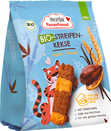 Kinderkekse Streifen-Kekse Kakao-Vanille ab 3 Jahren, 150 g
