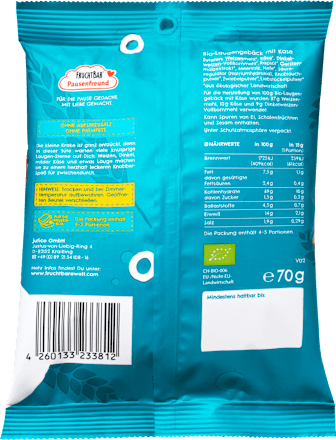 Kindersnack Laugen-Sterne mit Käse, ab 3 Jahren, 70 g