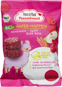 Kindersnack Pausenfreund Hafer-Happen, Himbeere, Apfel & Rote Bete ab 3 Jahren, 80 g