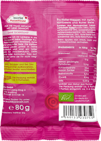 Kindersnack Pausenfreund Hafer-Happen, Himbeere, Apfel & Rote Bete ab 3 Jahren, 80 g