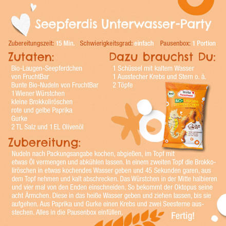 Kindersnack Pausenfreund Laugen-Seepferdchen mit Dinkel ab 3 Jahren, 90 g