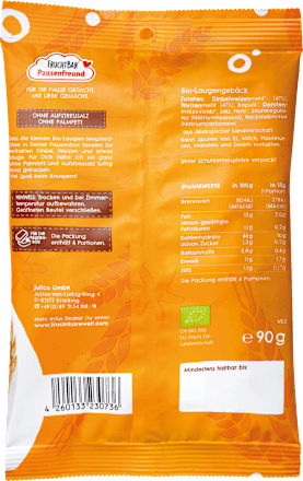 Kindersnack Pausenfreund Laugen-Seepferdchen mit Dinkel ab 3 Jahren, 90 g