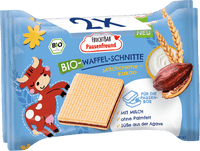 FRUCHTBAR Pausenfreund Kindersnack Waffel-Schnitte Milchcreme-Kakao ab 3 Jahren, 40 g