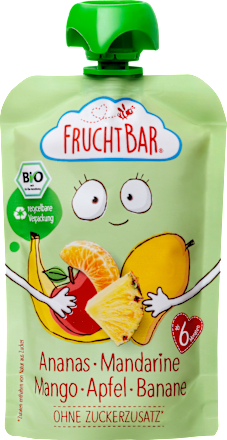 Quetschie Ananas-Mandarine-Mango-Apfel-Banane ab 6 Monaten, 100 g