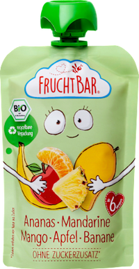 Quetschie Ananas-Mandarine-Mango-Apfel-Banane ab 6 Monaten, 100 g