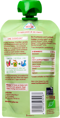 Quetschie Ananas-Mandarine-Mango-Apfel-Banane ab 6 Monaten, 100 g
