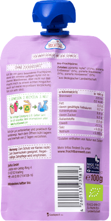 Quetschie Apfel Waldfrucht ab 6 Monaten, 100 g