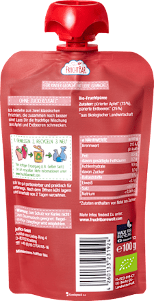Quetschie Erdbeere Apfel ab 6 Monaten, 100 g