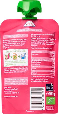 Quetschie Erdbeere, Heidelbeere, Apfel & Vollkorn ab 6 Monaten, 100 g