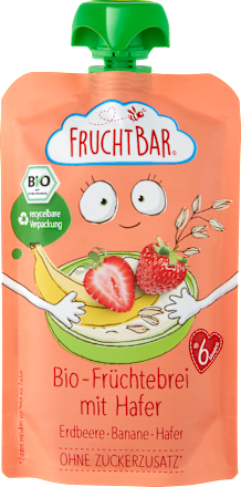 Quetschie Früchtebrei Hafer, Erdbeer & Banane ab dem 6.Monat, 120 g