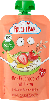 Quetschie Früchtebrei Hafer, Erdbeer & Banane ab dem 6.Monat, 120 g