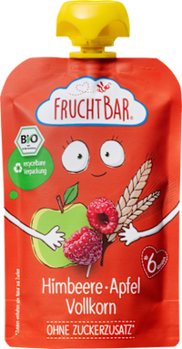 Quetschie Himbeere, Apfel, Vollkorn ab 6 Monaten, 100 g