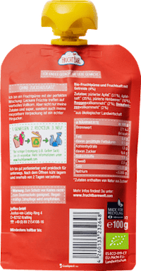 Quetschie Himbeere, Apfel, Vollkorn ab 6 Monaten, 100 g