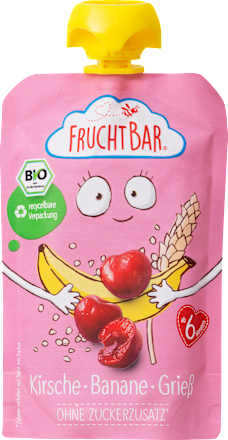 Quetschie Kirsche-Banane-Grieß, ab 6 Monaten, 100 g