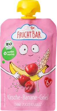 Quetschie Kirsche-Banane-Grieß, ab 6 Monaten, 100 g