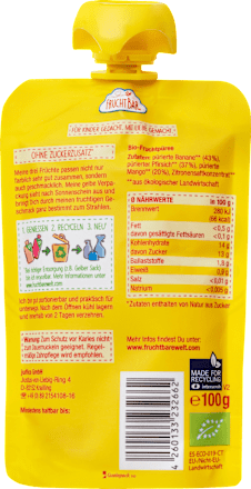 Quetschie Mango Pfirsich Banane ab 6 Monaten, 100 g