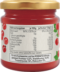 Fruchtaufstrich, Rote Johannisbeere, 235 g